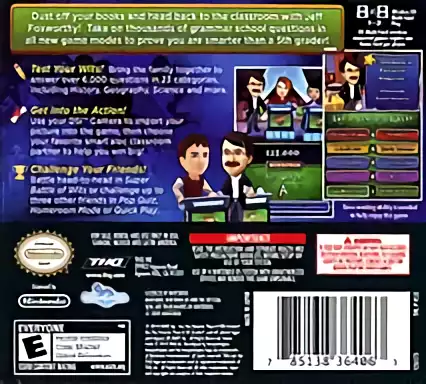 Image n° 2 - boxback : Are You Smarter than a 5th Grader - Back to School (DSi Enhanced)